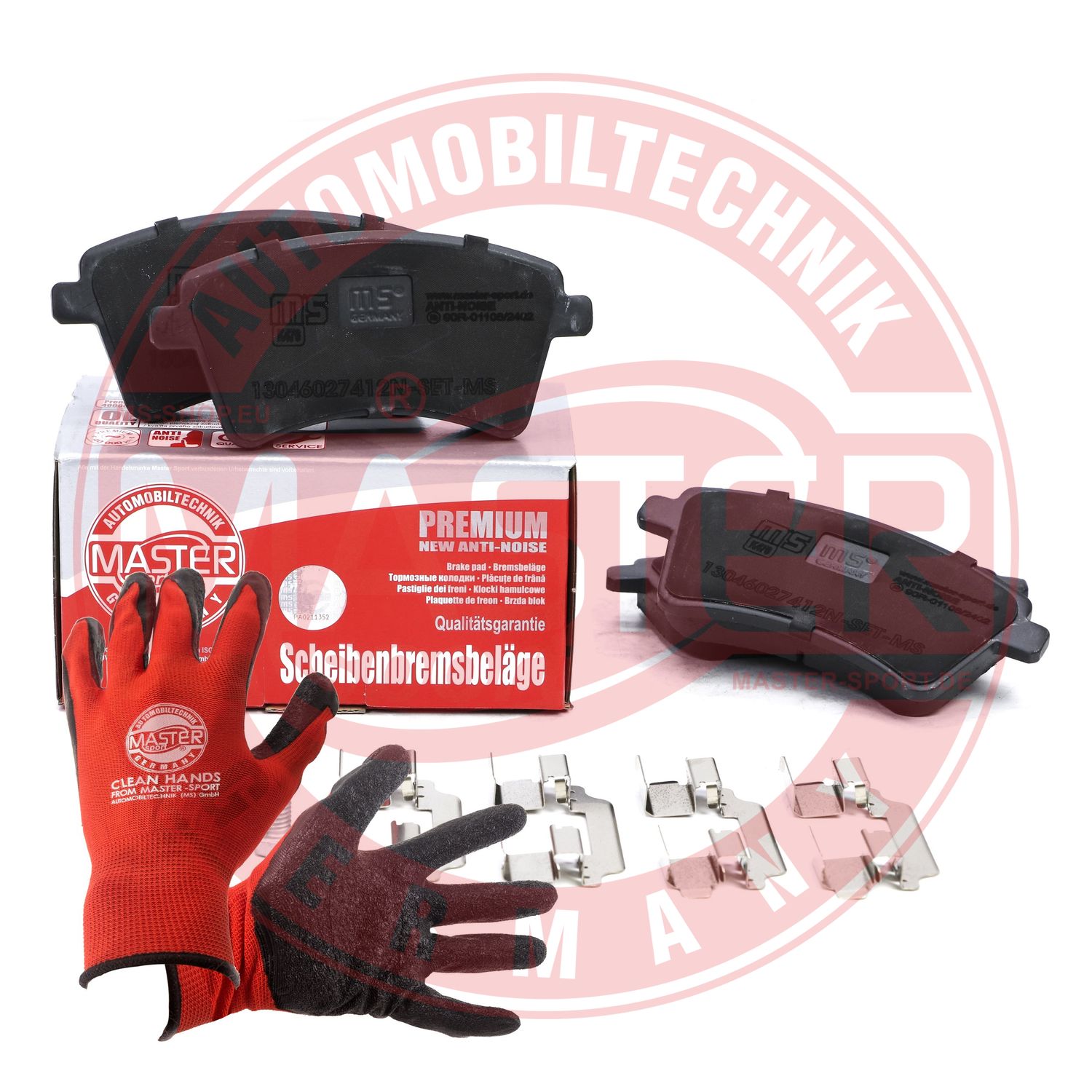 Brake Pad Set, disc brake (13046027412N-SET-MSP)