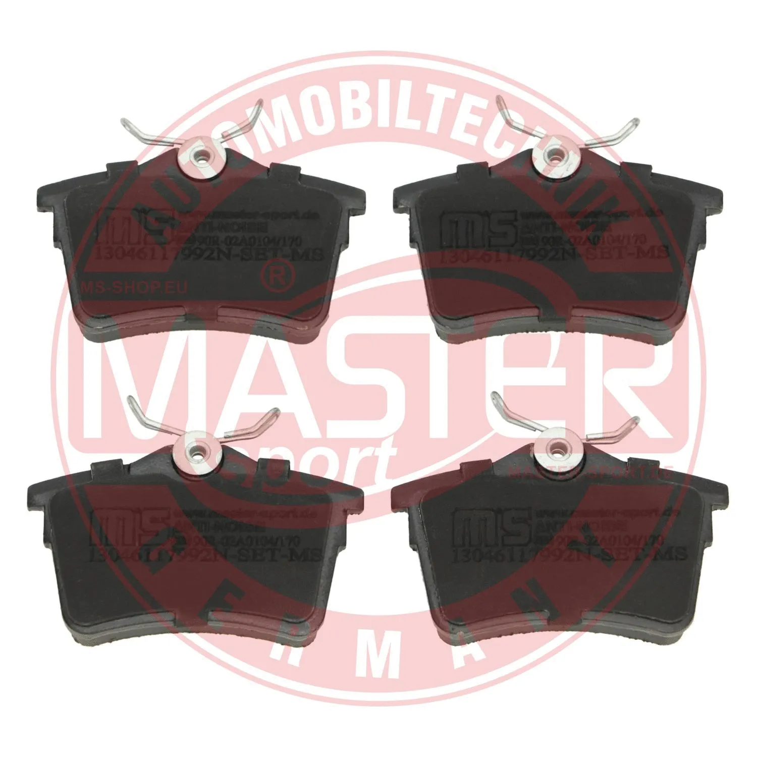 Brake Pad Set, disc brake (13046117992N-SET-MS)