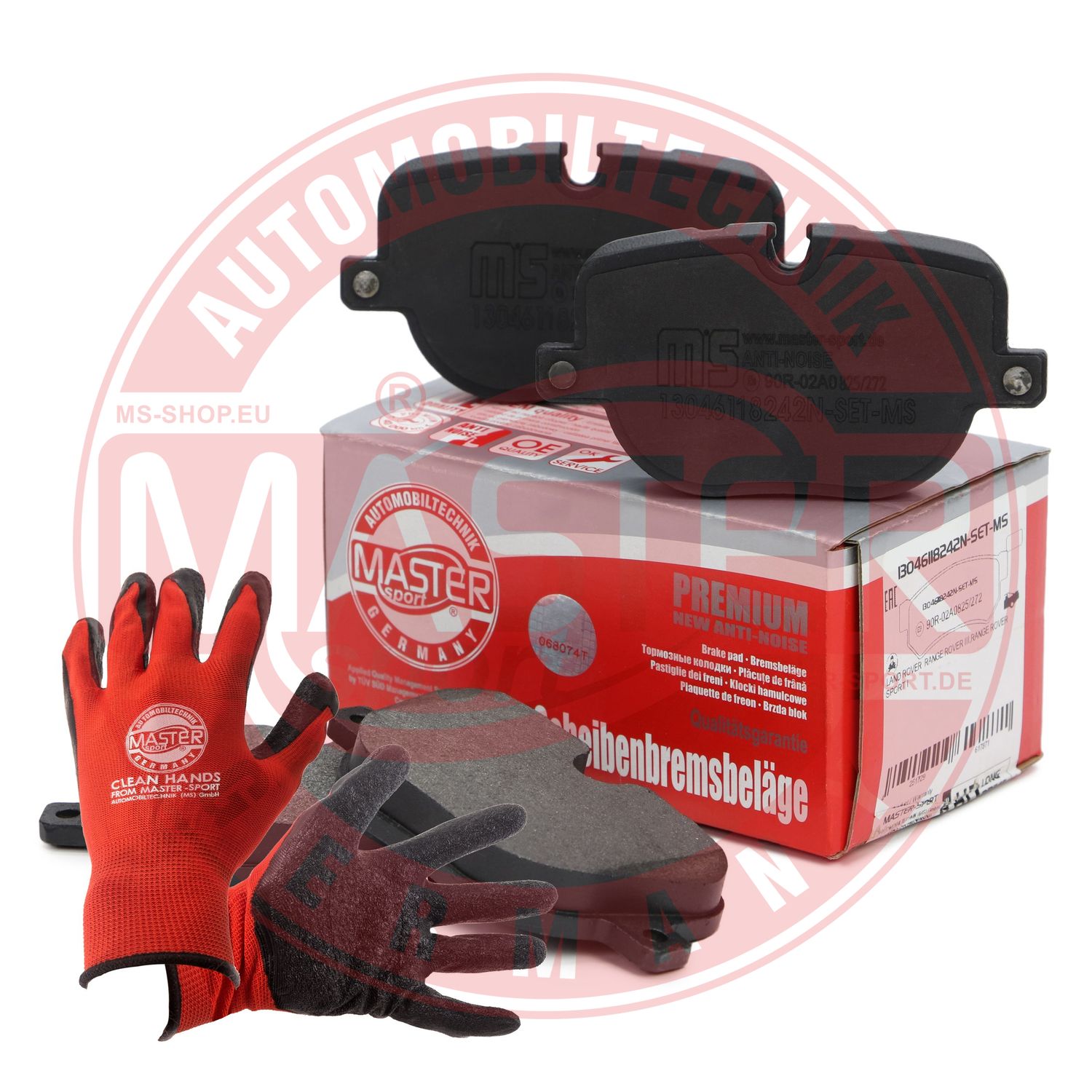 Brake Pad Set, disc brake (13046118242N-SET-MSP)