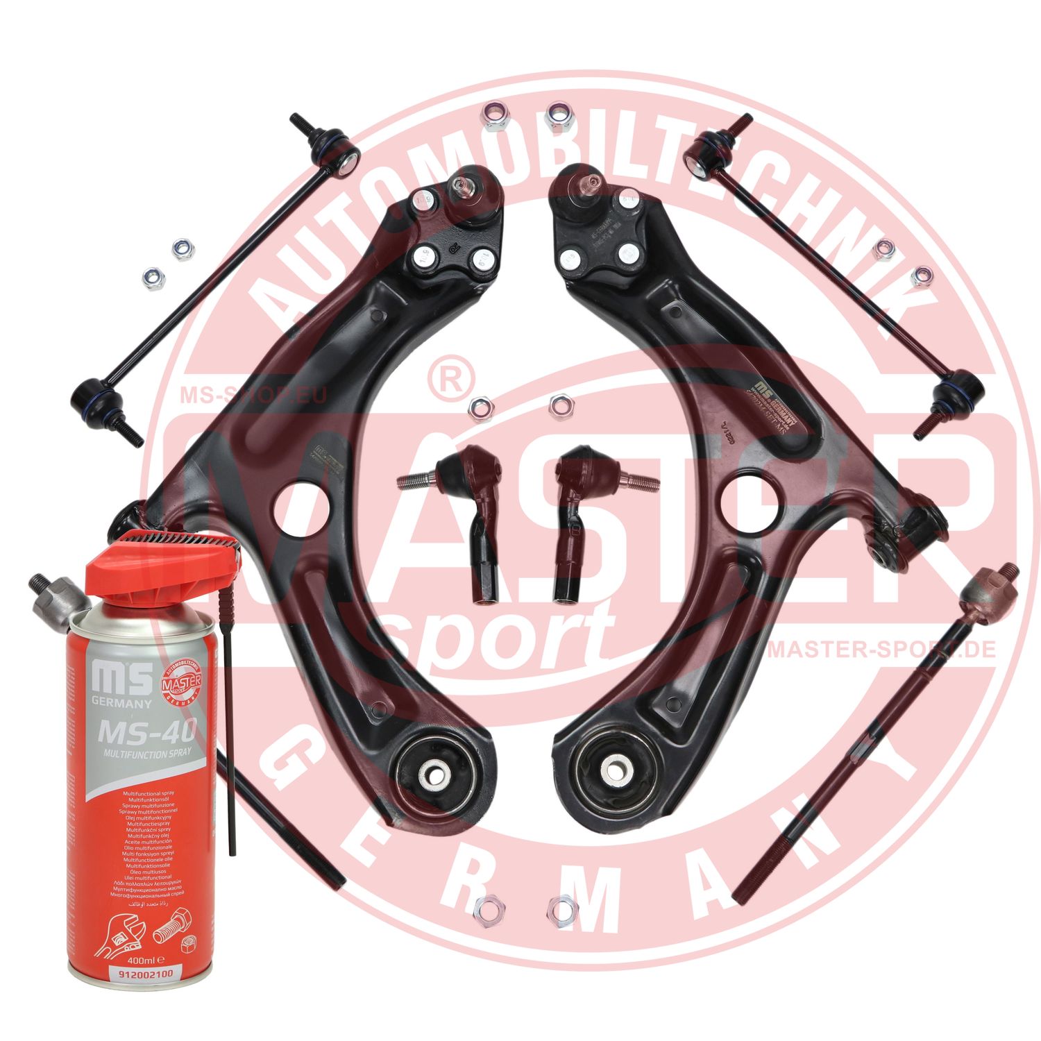 Control/Trailing Arm Kit, wheel suspension (37084-KIT-MSP)