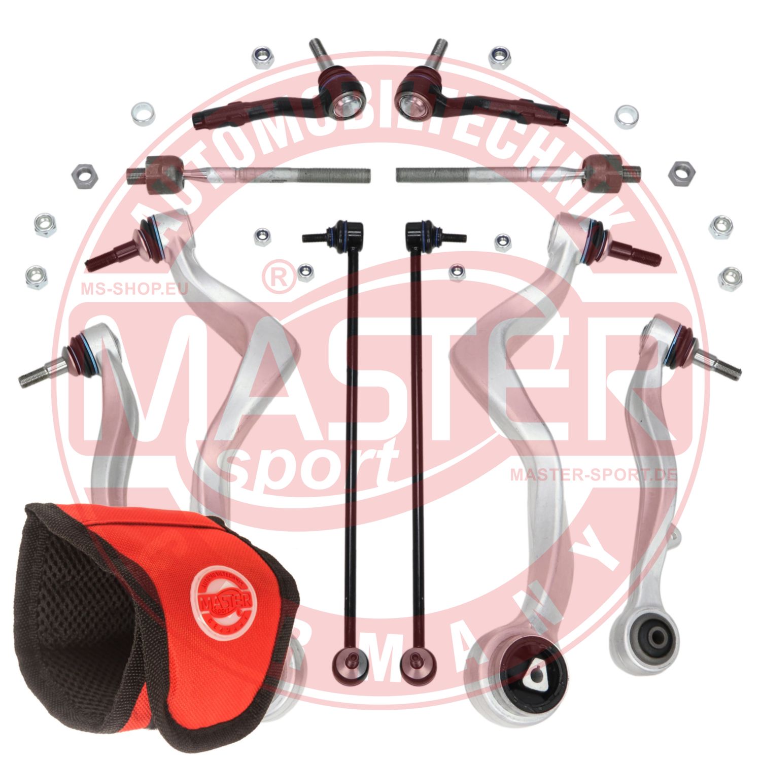 Control/Trailing Arm Kit, wheel suspension (36818/1-SET-MSM)