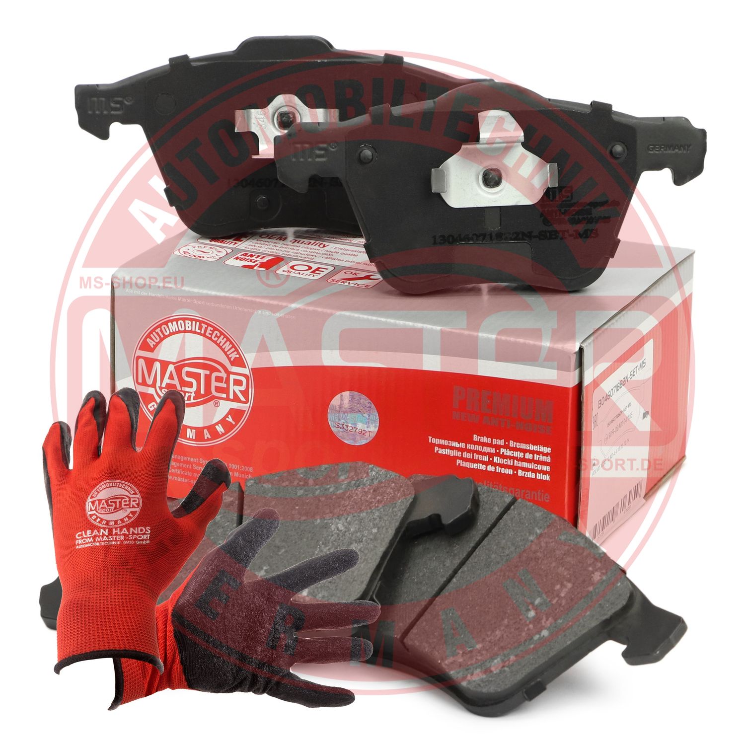 Brake Pad Set, disc brake (13046071882N-SET-MSP)