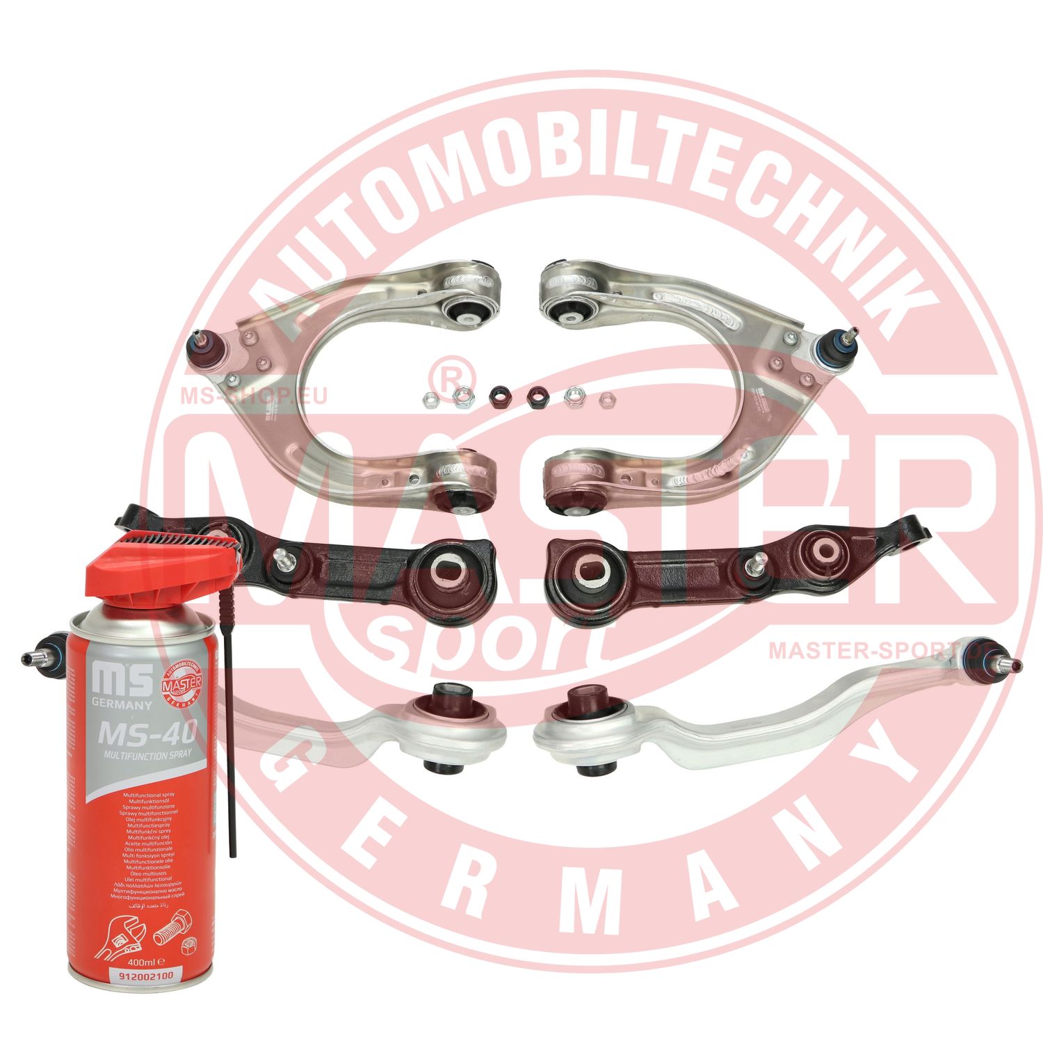 Control/Trailing Arm Kit, wheel suspension (36807/3-SET-MSP)