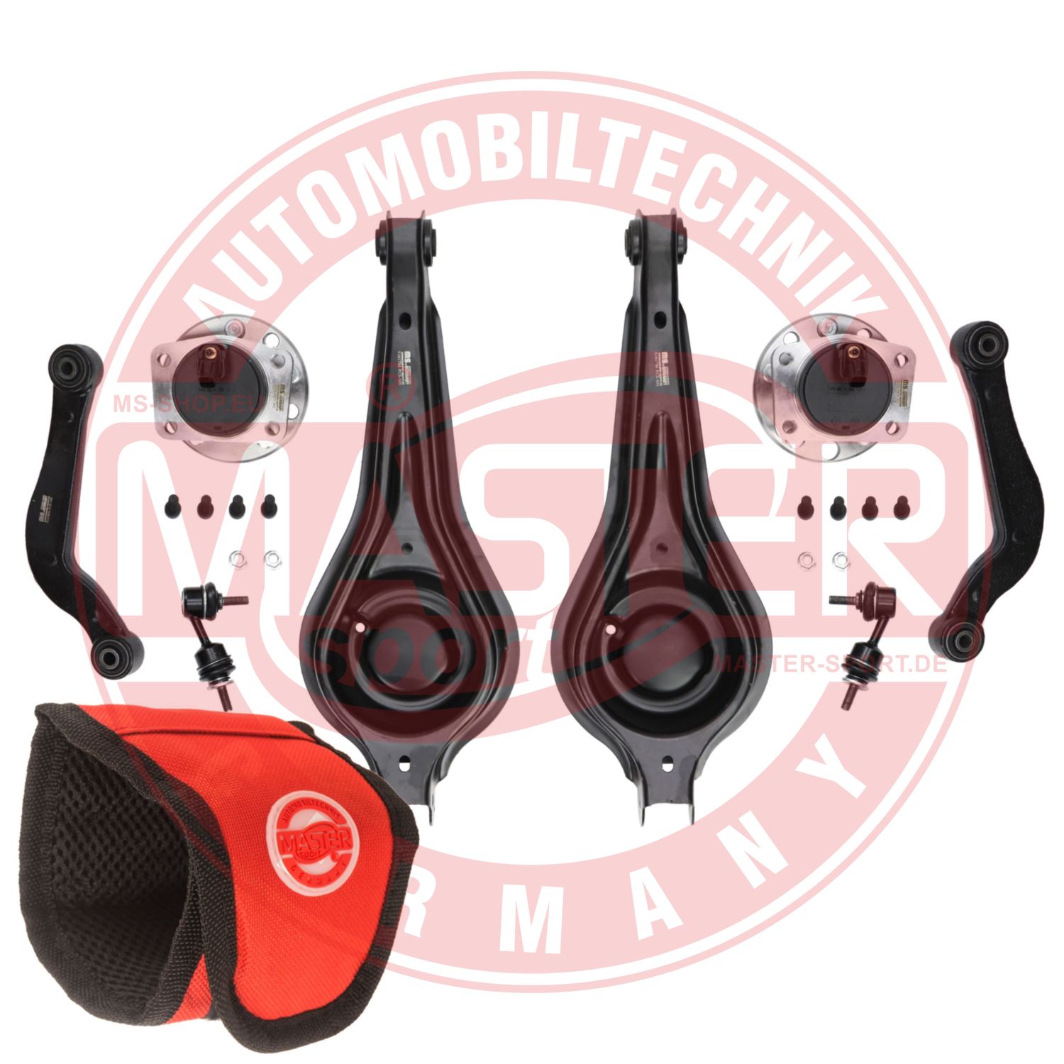 Control/Trailing Arm Kit, wheel suspension (37062/3-KIT-MSM)