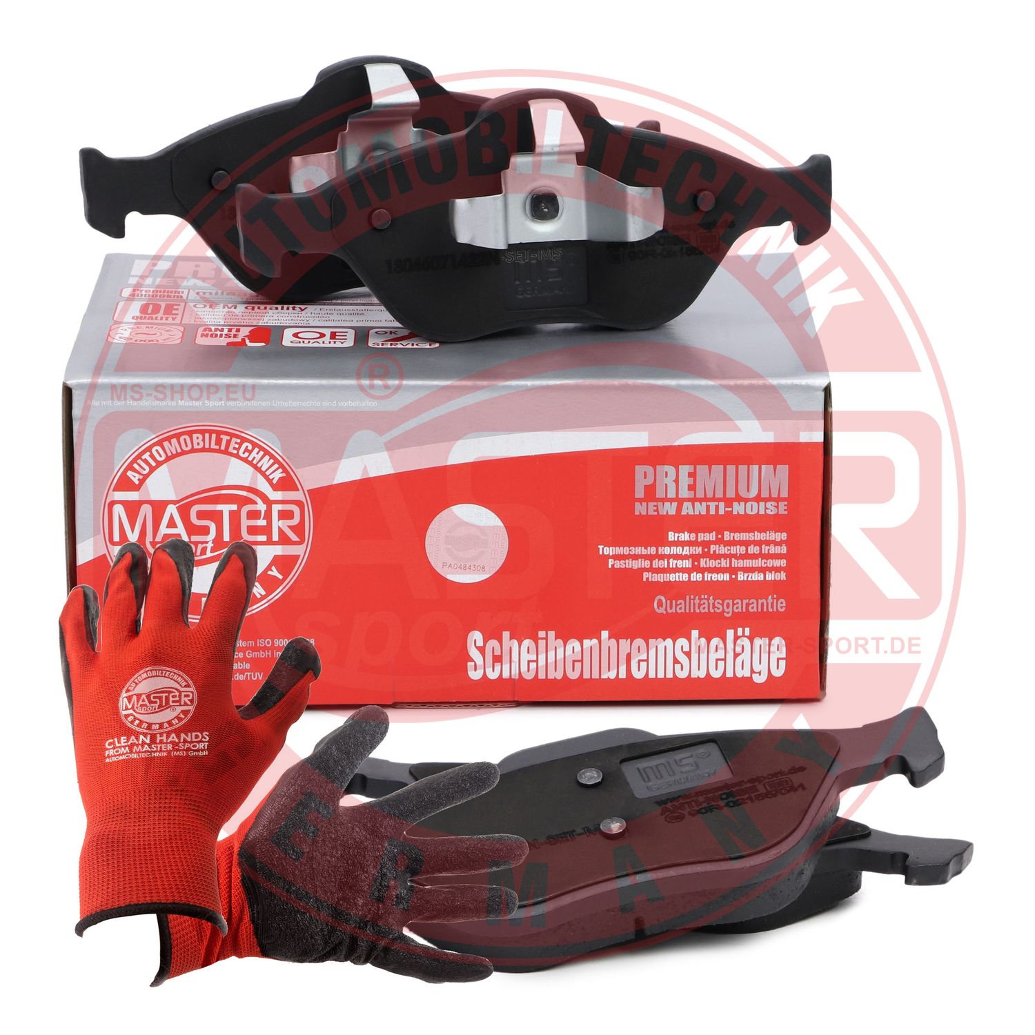 Brake Pad Set, disc brake (13046071422N-SET-MSP)
