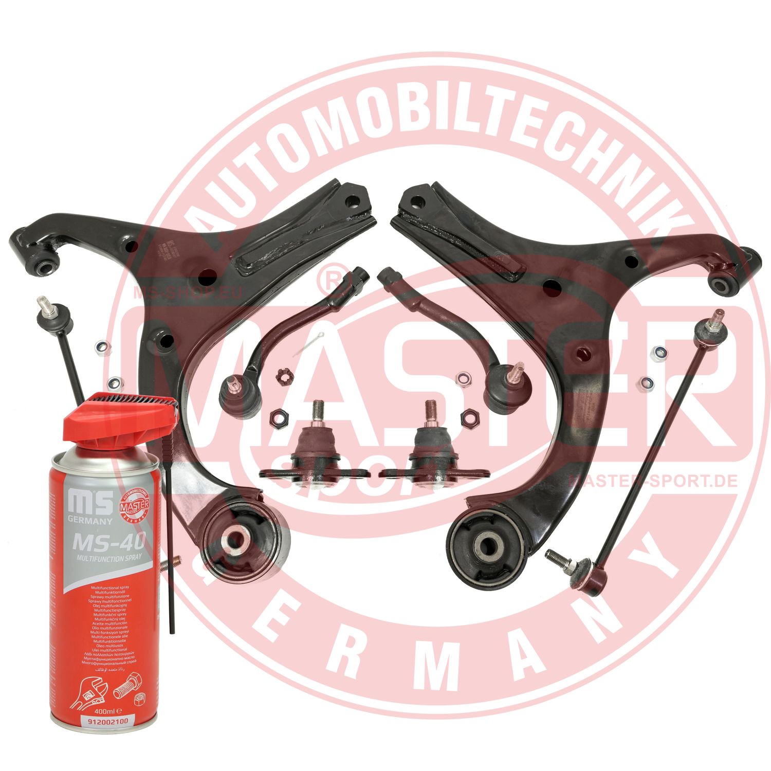Control/Trailing Arm Kit, wheel suspension (36956/2-KIT-MSP)