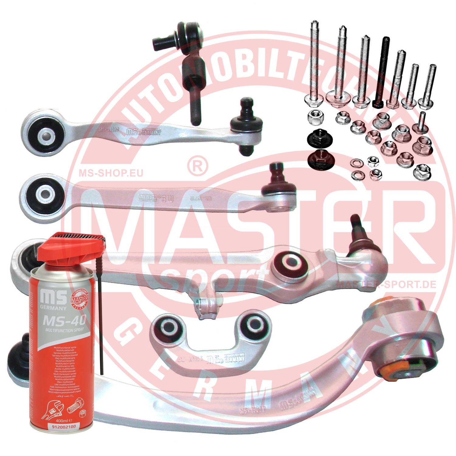 Control/Trailing Arm Kit, wheel suspension (36792R-SET-MSP)