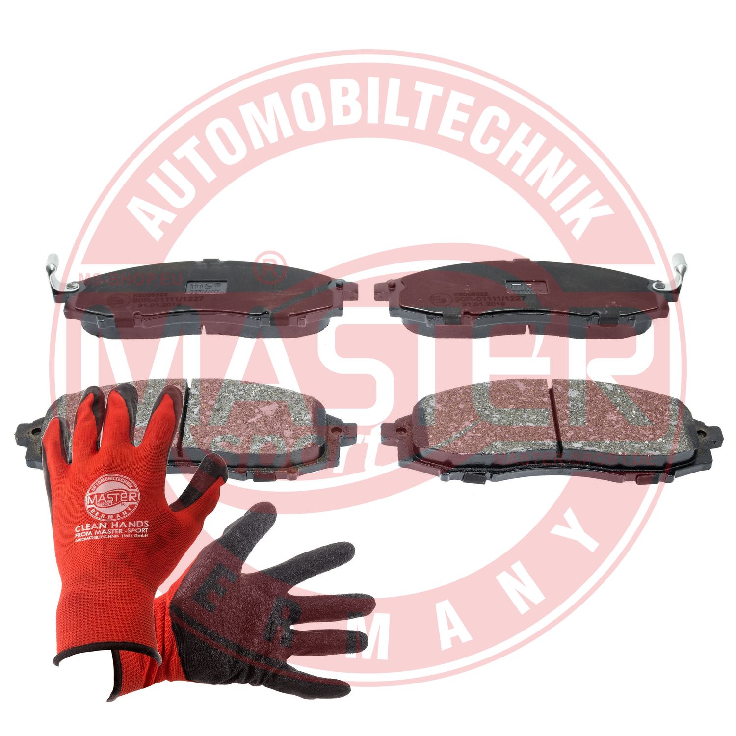Brake Pad Set, disc brake (13046056322N-SET-MSP)