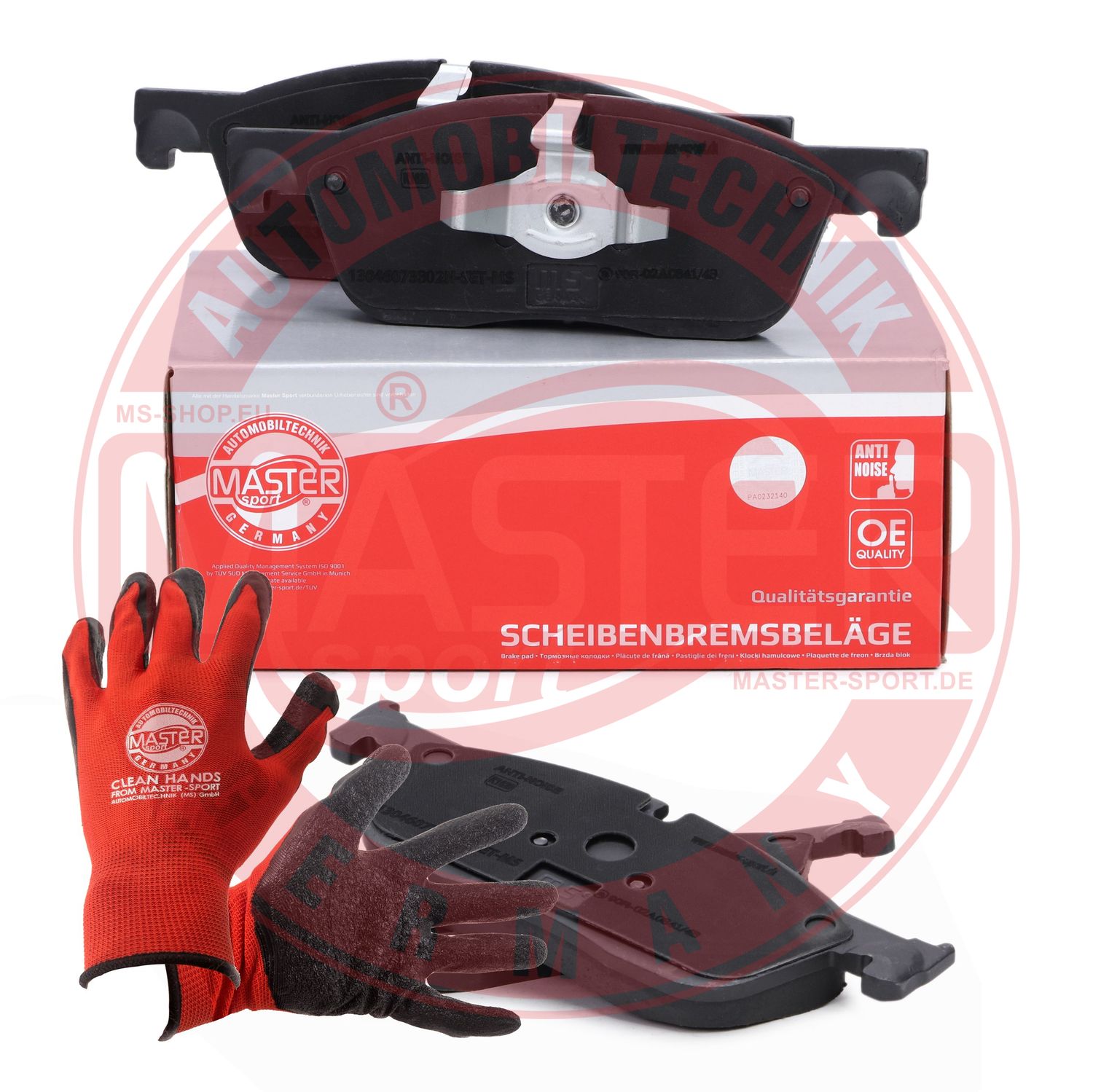 Brake Pad Set, disc brake (13046073302N-SET-MSP)