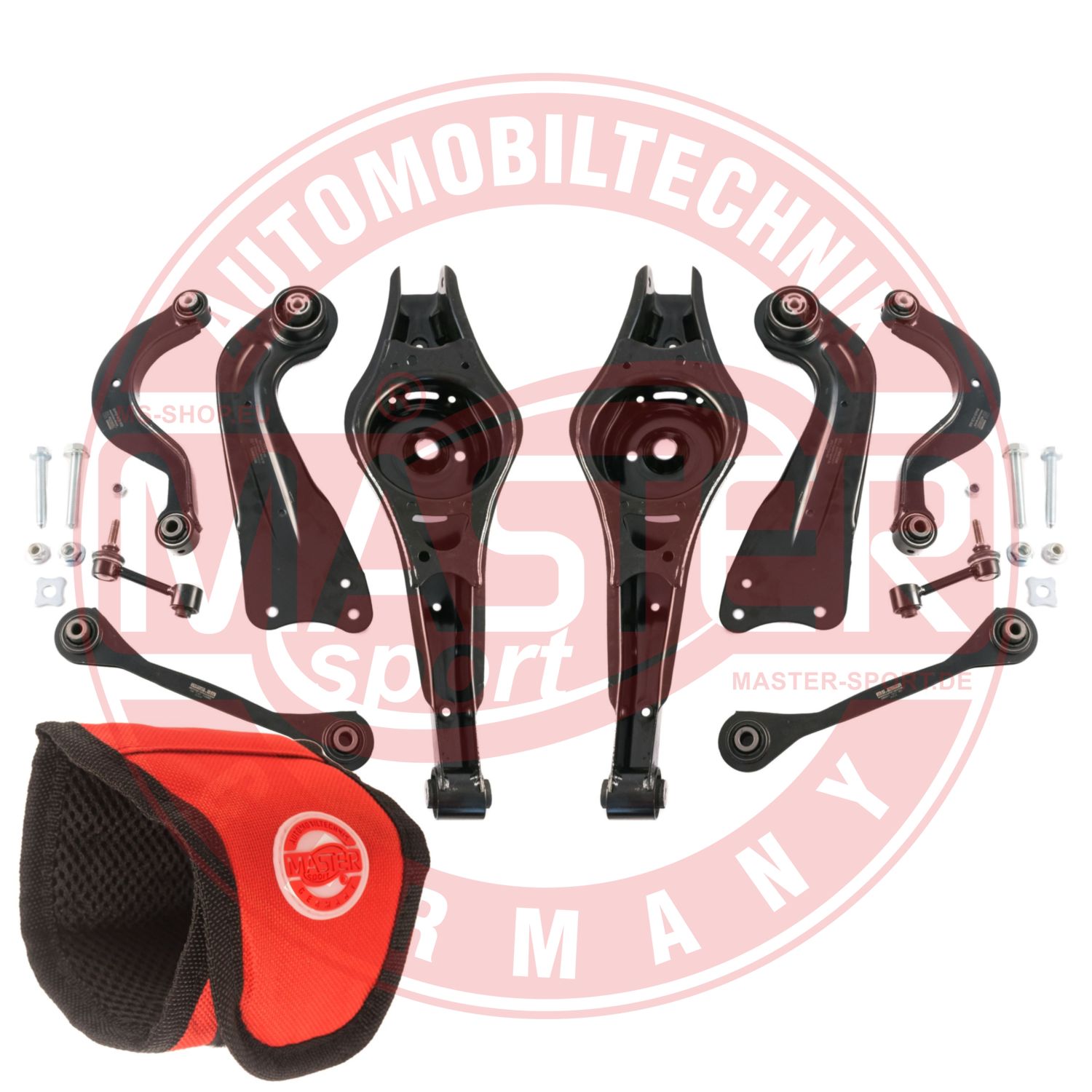 Control/Trailing Arm Kit, wheel suspension (36844-SET-MSM)
