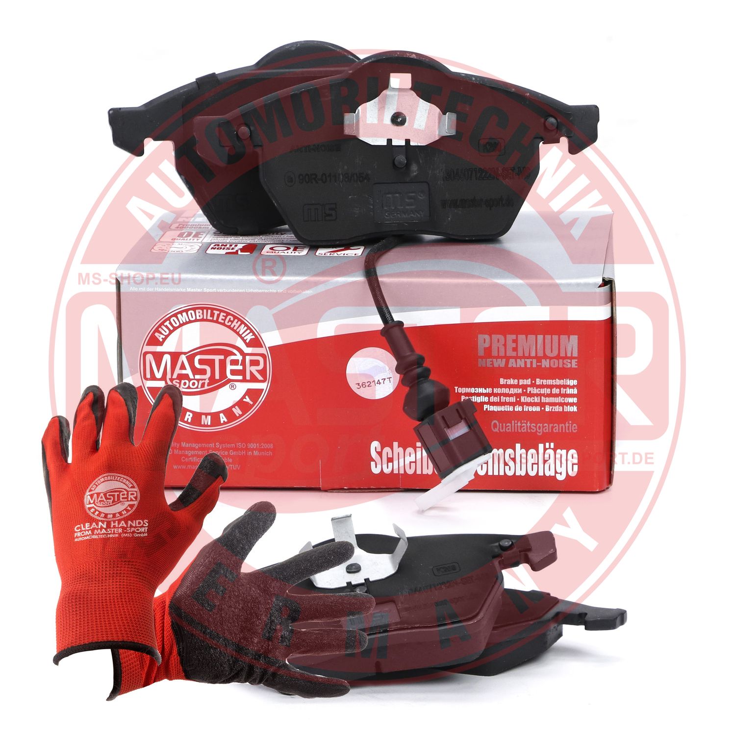 Brake Pad Set, disc brake (13046071222N-SET-MSP)