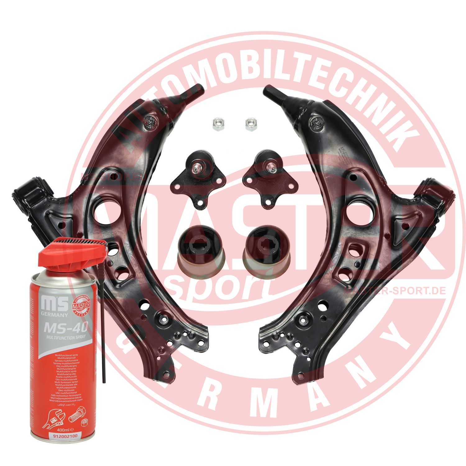 Control/Trailing Arm Kit, wheel suspension (36808/1-SET-MSP)