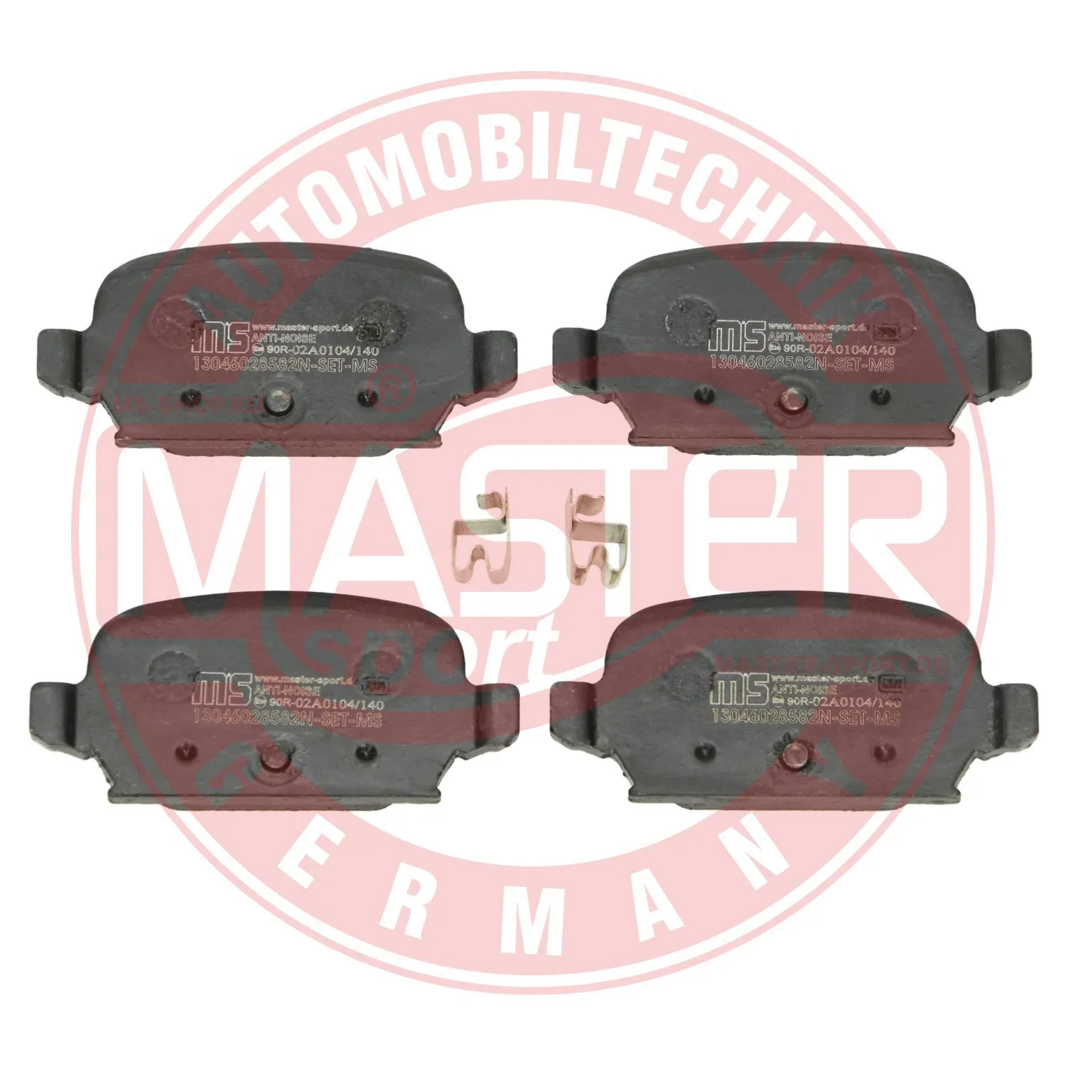 Brake Pad Set, disc brake (13046028582N-SET-MS)
