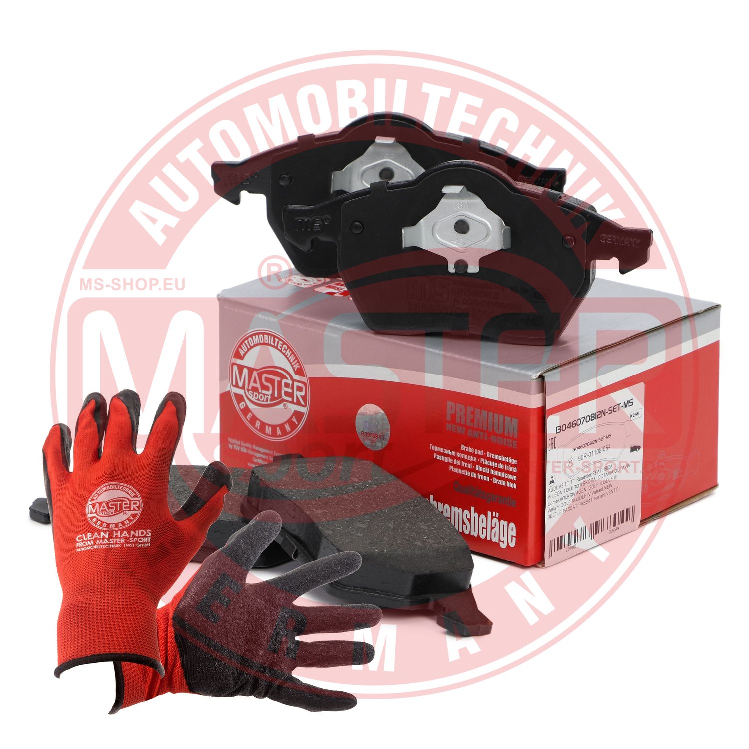 Brake Pad Set, disc brake (13046070812N-SET-MSP)