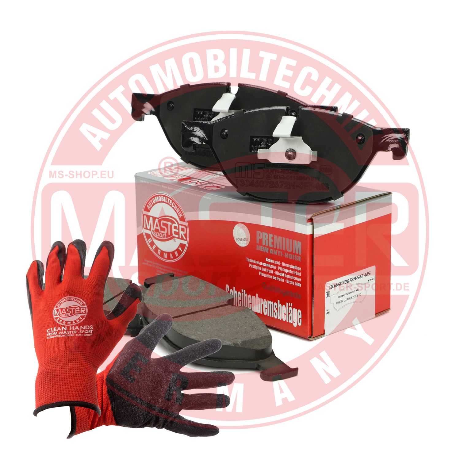 Brake Pad Set, disc brake (13046072672N-SET-MSP)