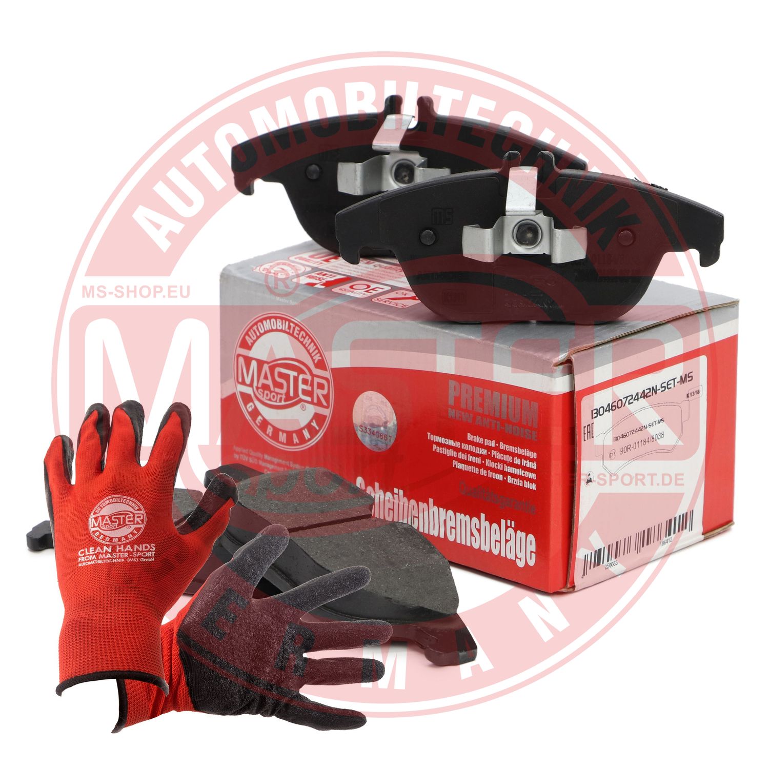 Brake Pad Set, disc brake (13046072442N-SET-MSP)