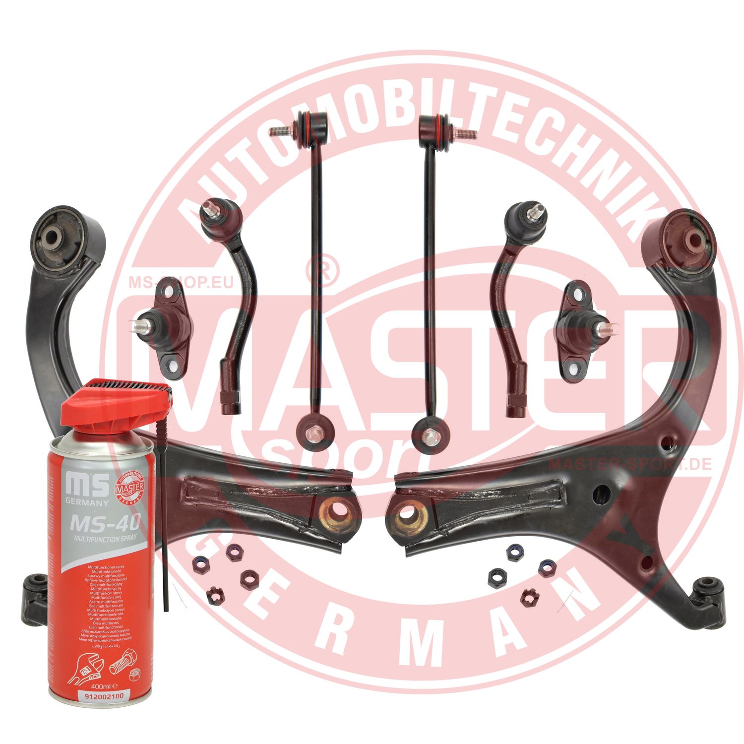 Control/Trailing Arm Kit, wheel suspension (36956/1-KIT-MSP)