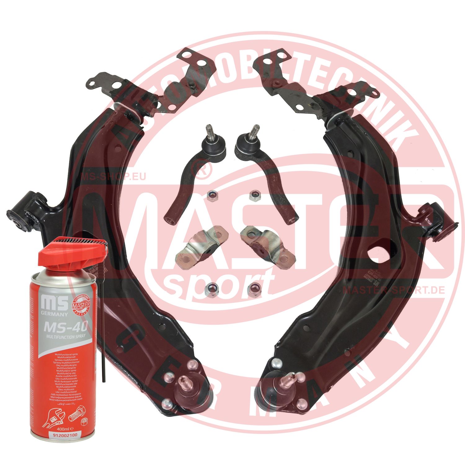 Control/Trailing Arm Kit, wheel suspension (36996-KIT-MSP)