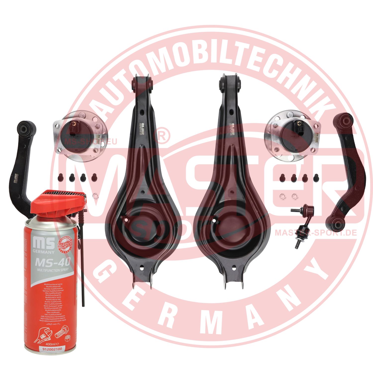 Control/Trailing Arm Kit, wheel suspension (37062/3-KIT-MSP)
