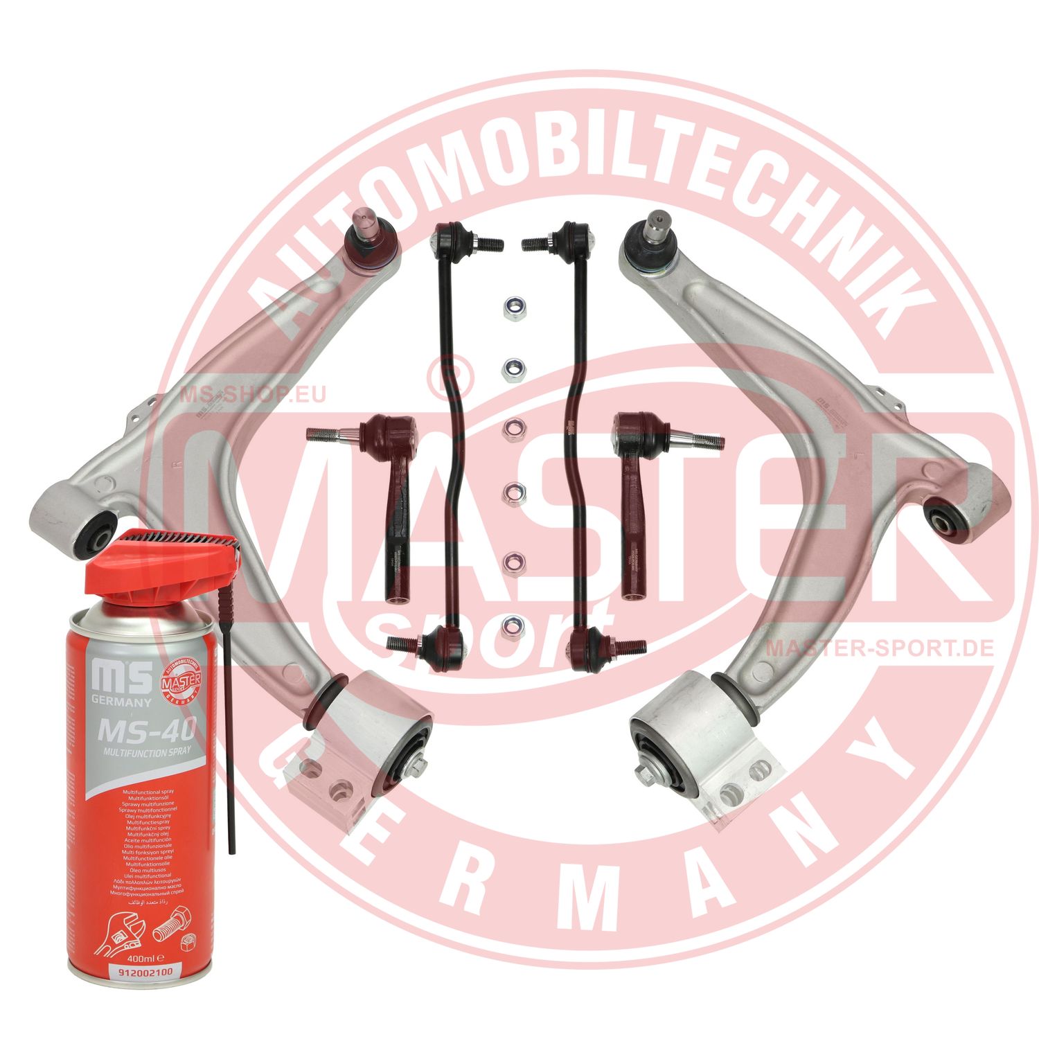 Control/Trailing Arm Kit, wheel suspension (36998-KIT-MSP)
