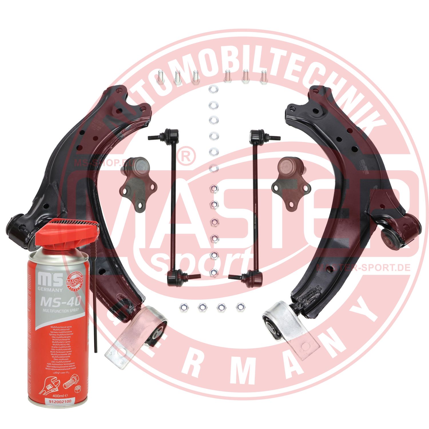 Control/Trailing Arm Kit, wheel suspension (37171/1-KIT-MSP)