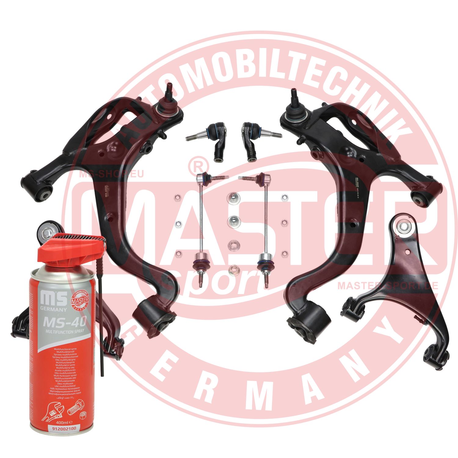 Control/Trailing Arm Kit, wheel suspension (37152/2-KIT-MSP)