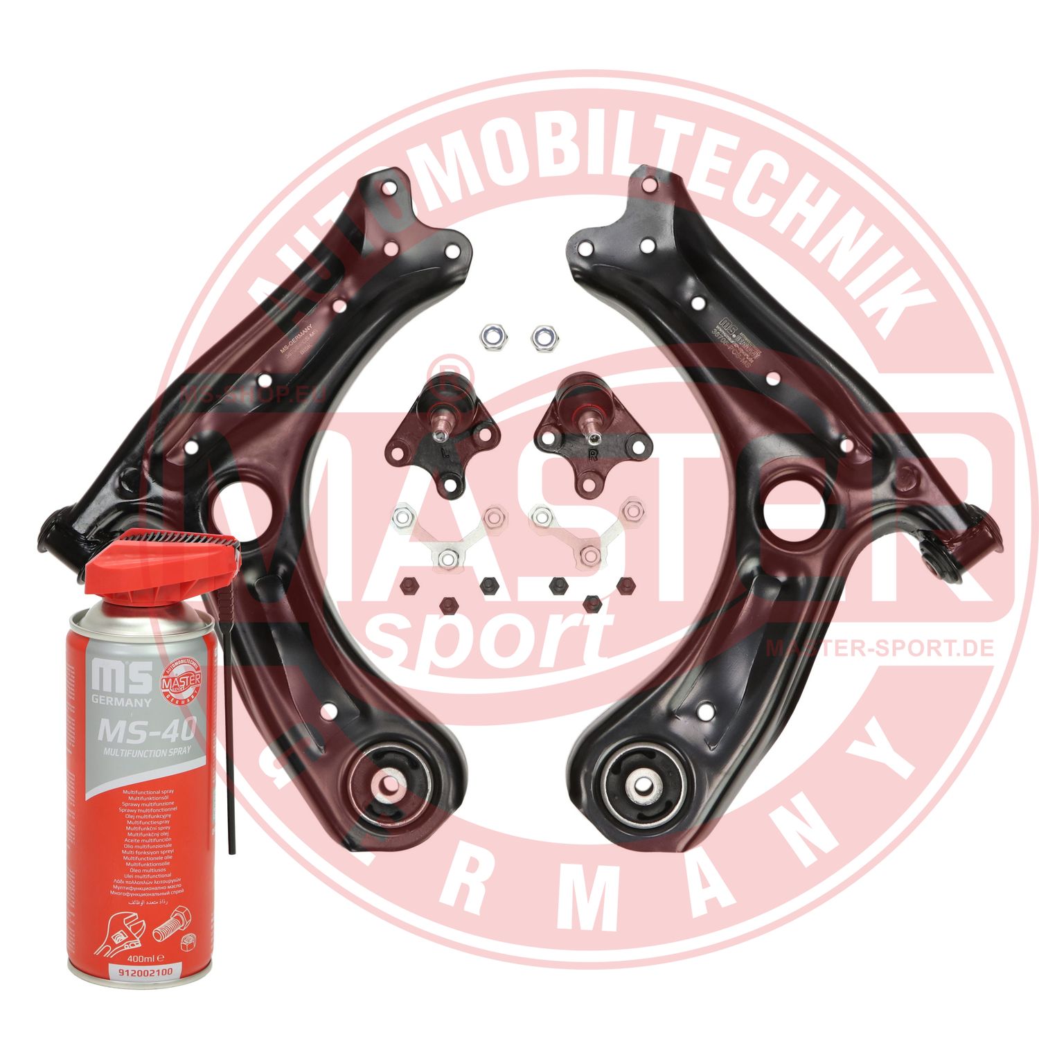 Control/Trailing Arm Kit, wheel suspension (37166-KIT-MSP)