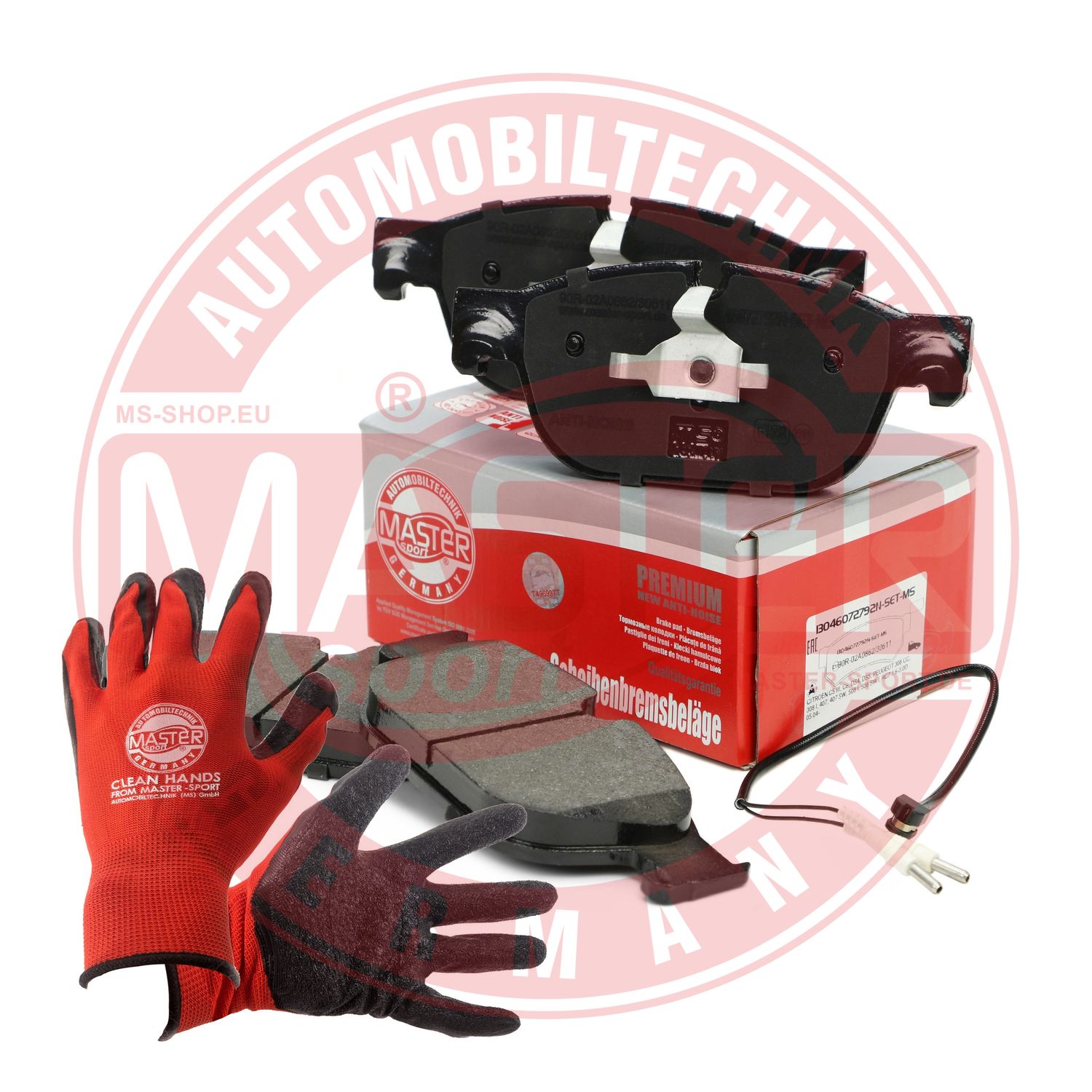 Brake Pad Set, disc brake (13046072792N-SET-MSP)