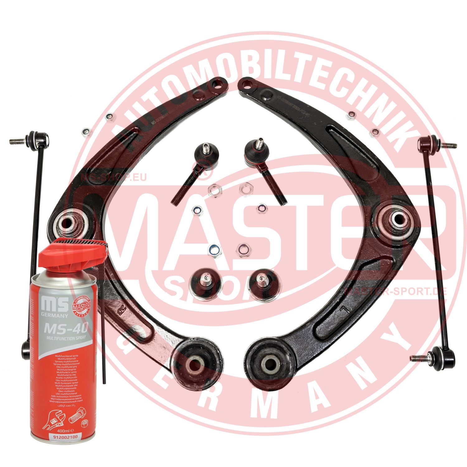 Control/Trailing Arm Kit, wheel suspension (36929/2-KIT-MSP)