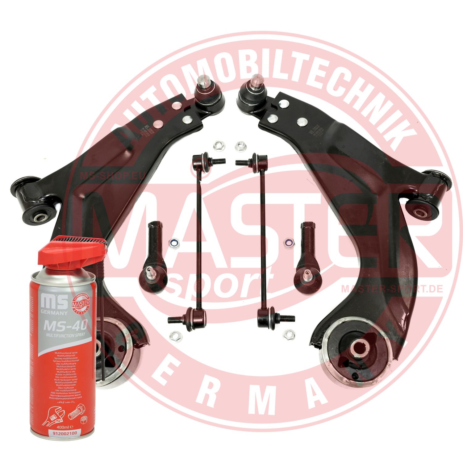 Control/Trailing Arm Kit, wheel suspension (36841-SET-MSP)