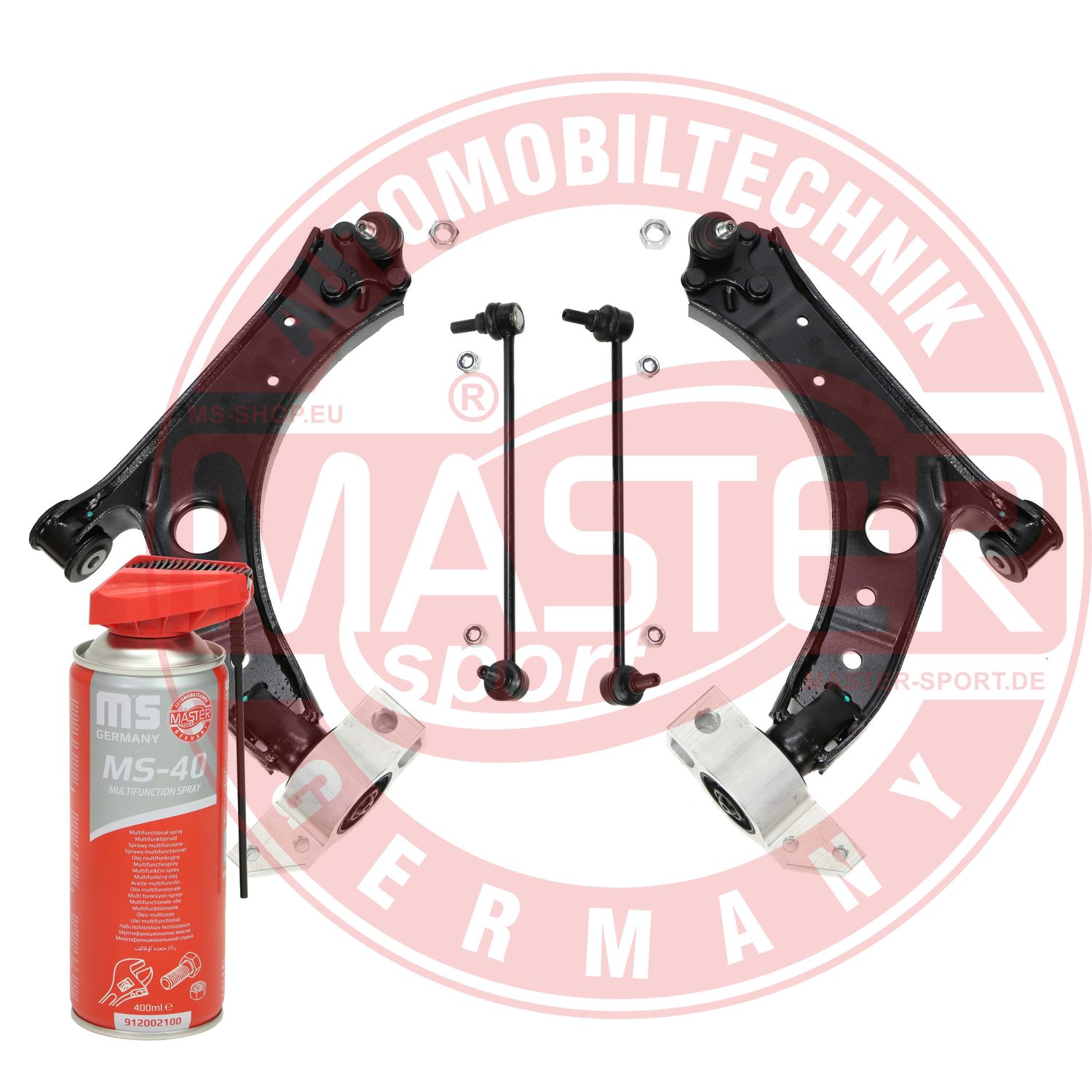 Control/Trailing Arm Kit, wheel suspension (36865/1-KIT-MSP)
