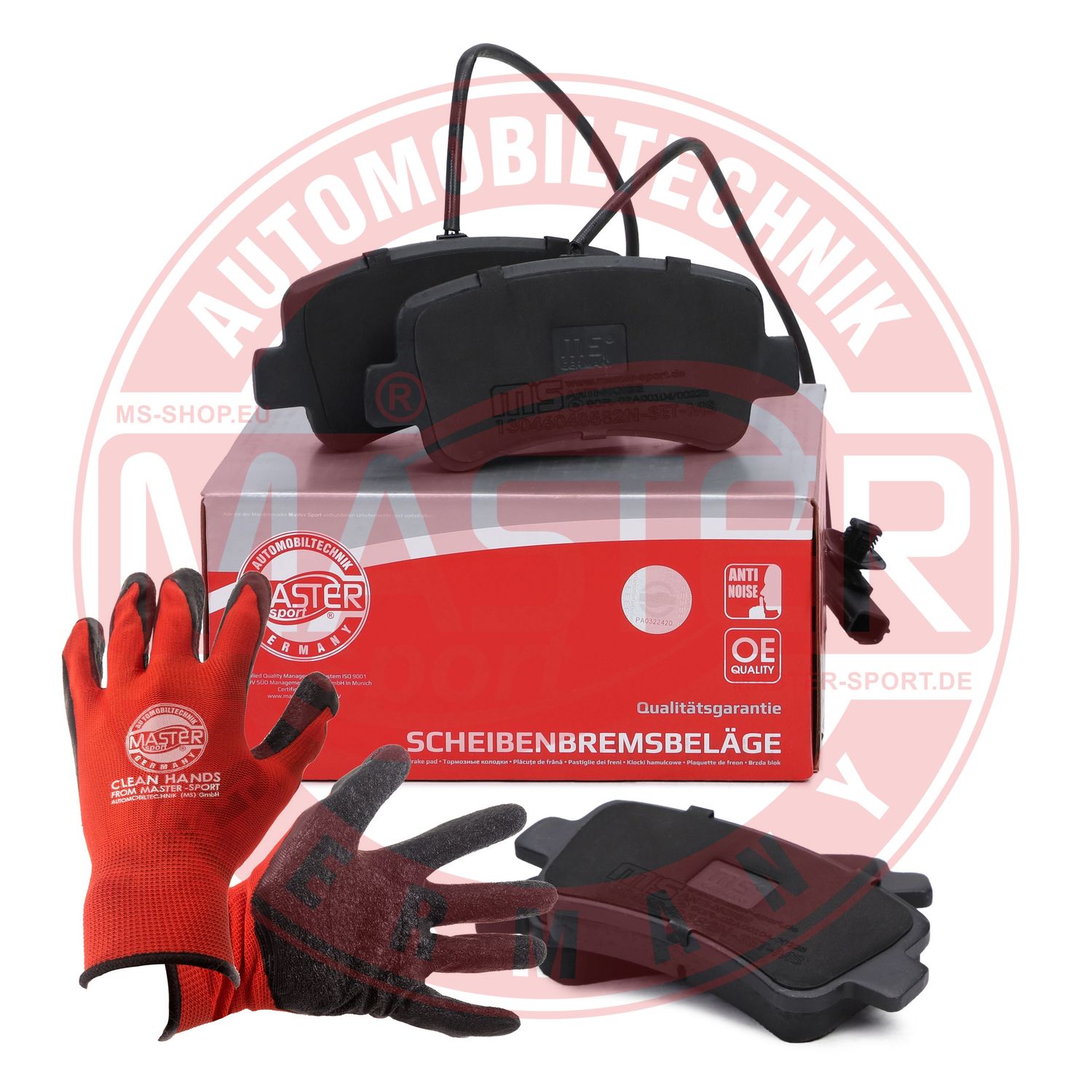 Brake Pad Set, disc brake (13046048582N-SET-MSP)