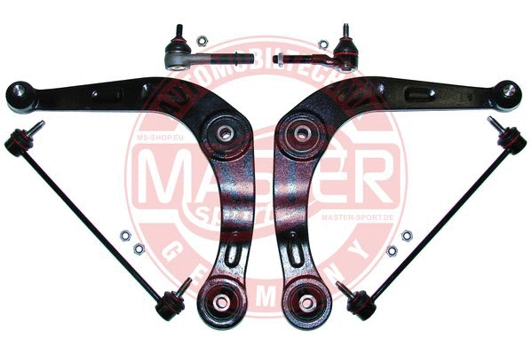 Control/Trailing Arm Kit, wheel suspension (36802-SET-MS)