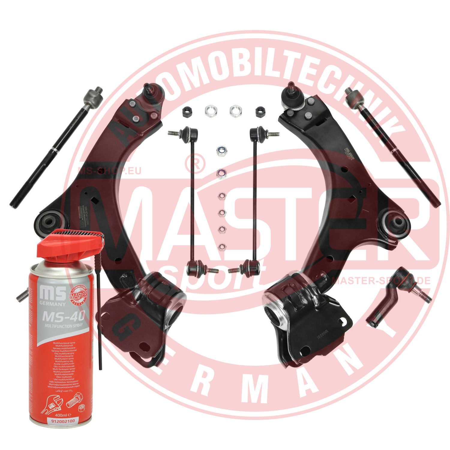 Control/Trailing Arm Kit, wheel suspension (36969/1-KIT-MSP)