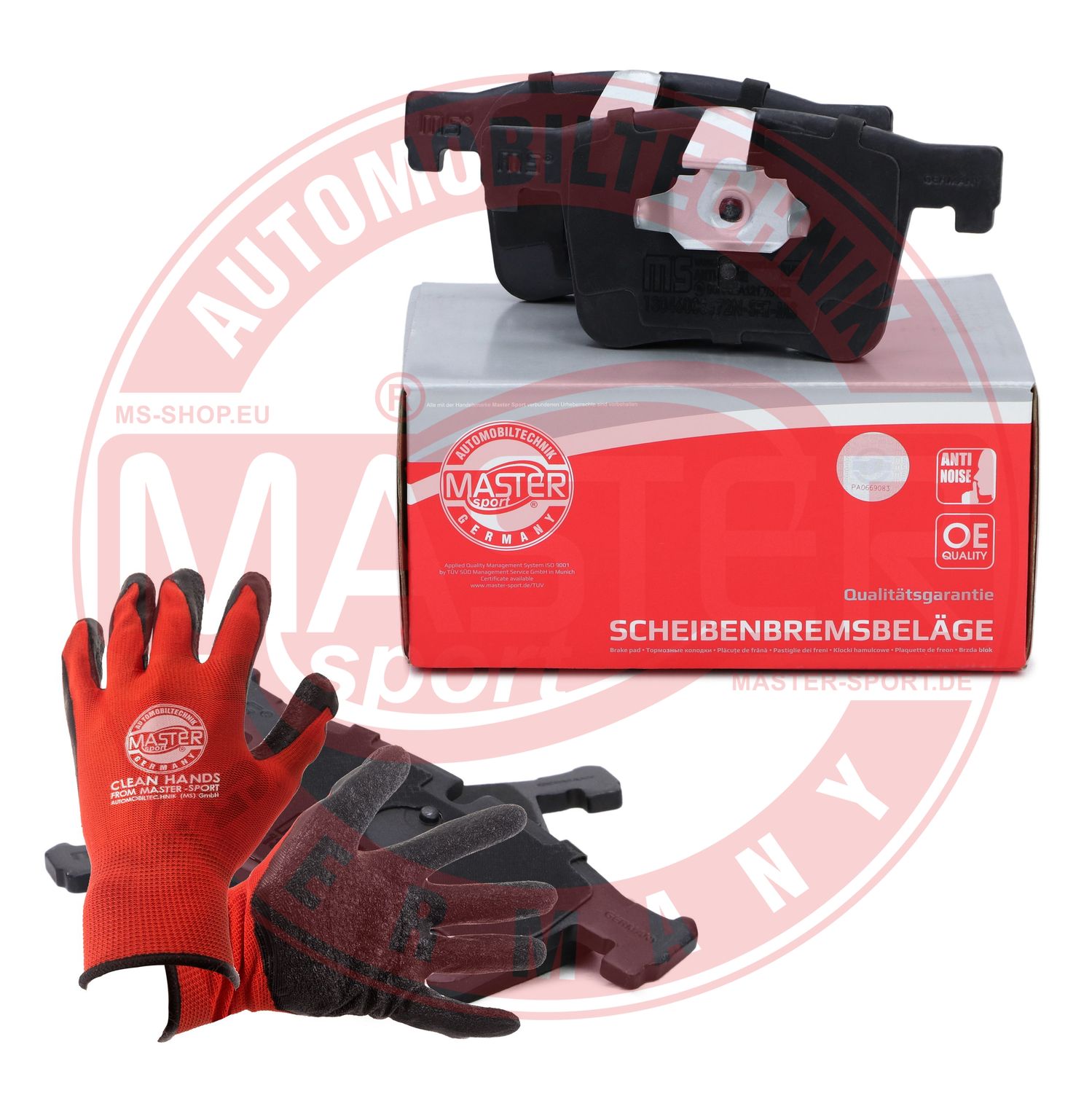 Brake Pad Set, disc brake (13046038572N-SET-MSP)