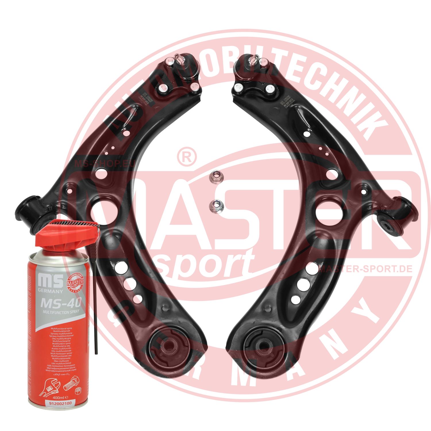 Control/Trailing Arm Kit, wheel suspension (37107/1-KIT-MSP)