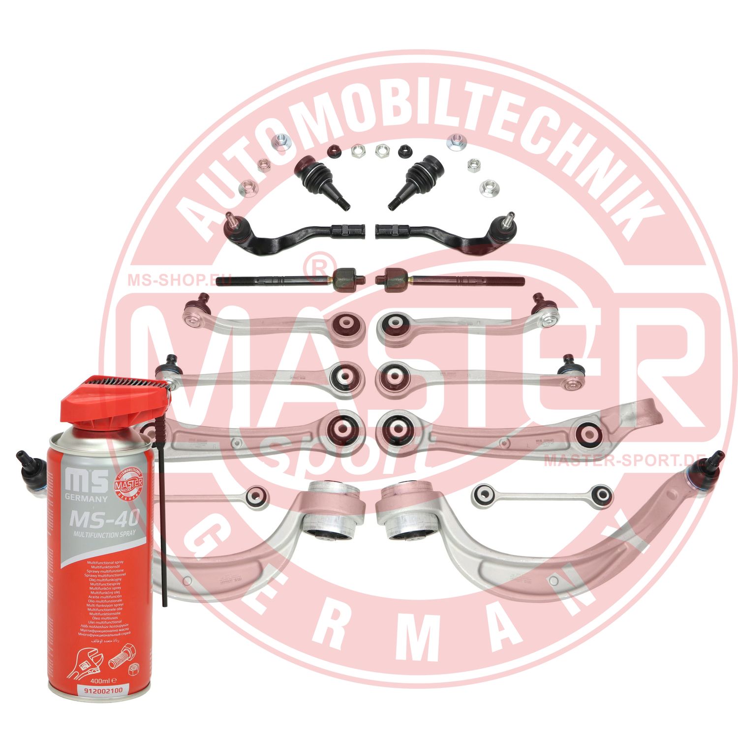 Control/Trailing Arm Kit, wheel suspension (37004/1-KIT-MSP)