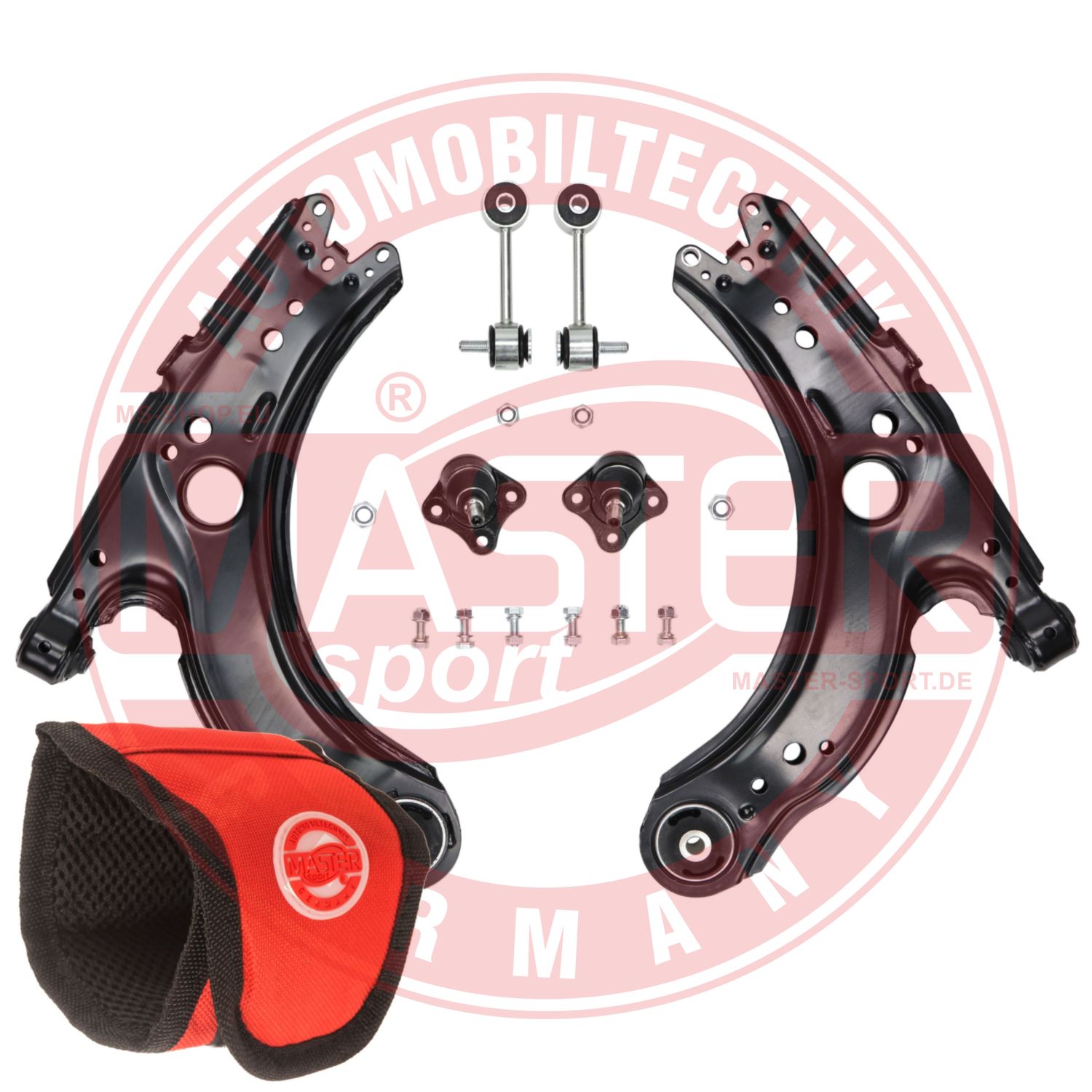 Control/Trailing Arm Kit, wheel suspension (36821-SET-MSM)