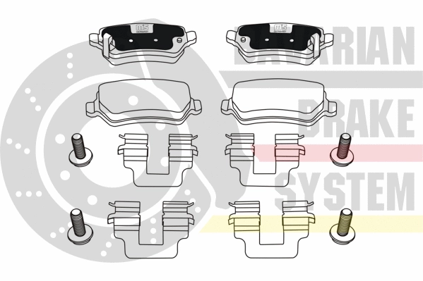 Brake Pad Set, disc brake (K6028682)