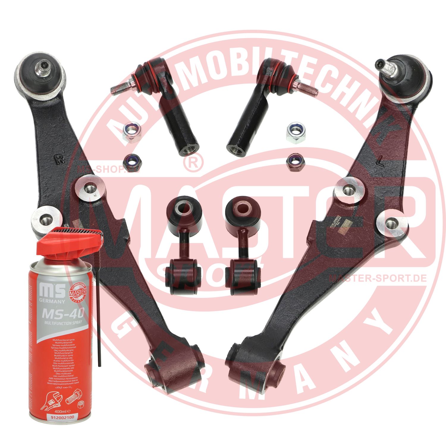Control/Trailing Arm Kit, wheel suspension (36877-KIT-MSP)