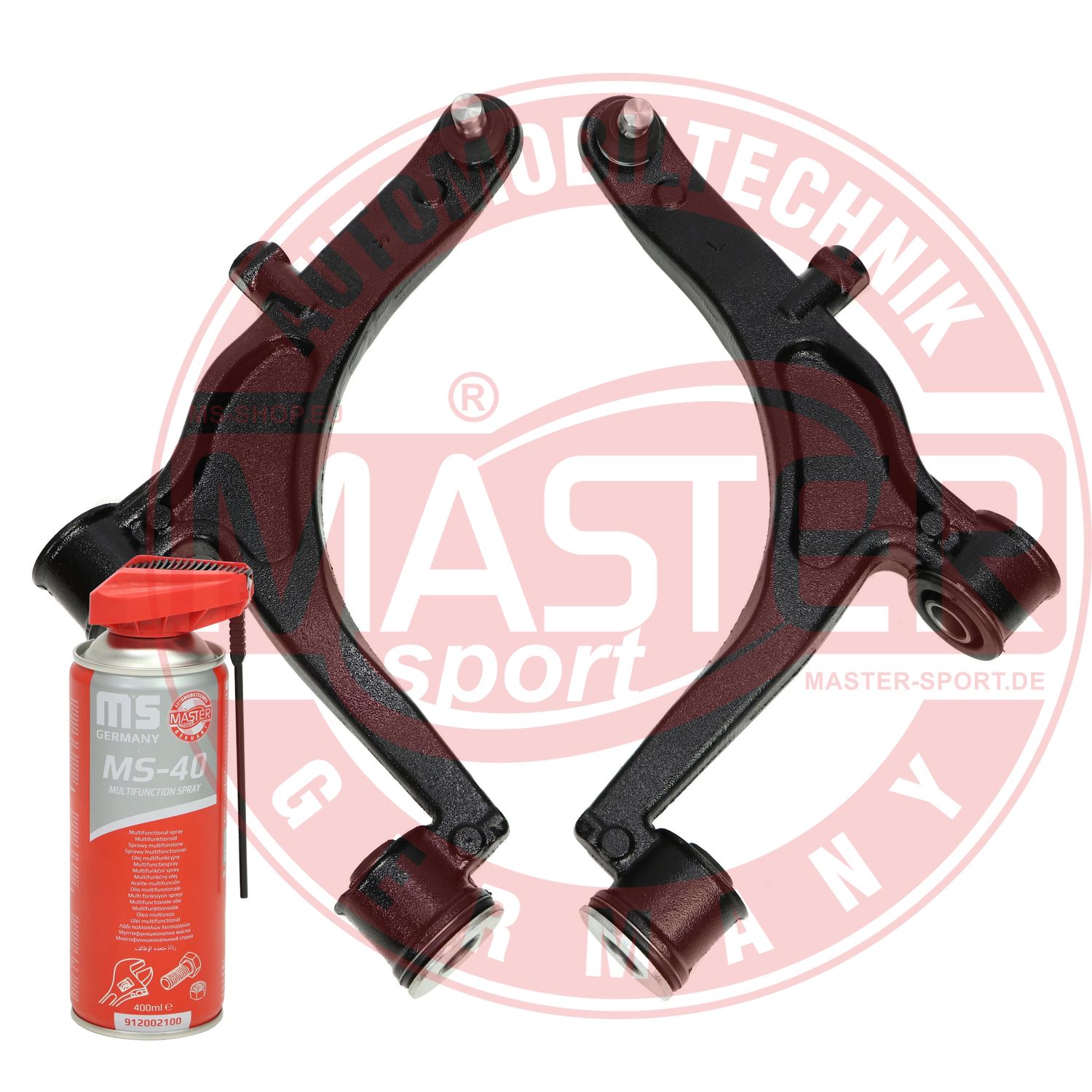 Control/Trailing Arm Kit, wheel suspension (36912/1-KIT-MSP)