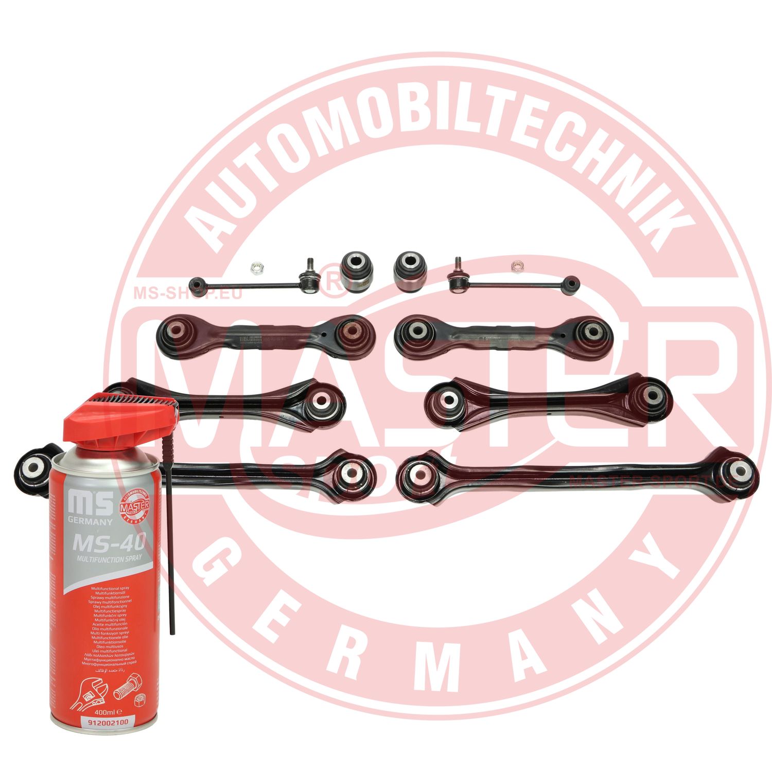 Control/Trailing Arm Kit, wheel suspension (36827/1-SET-MSP)