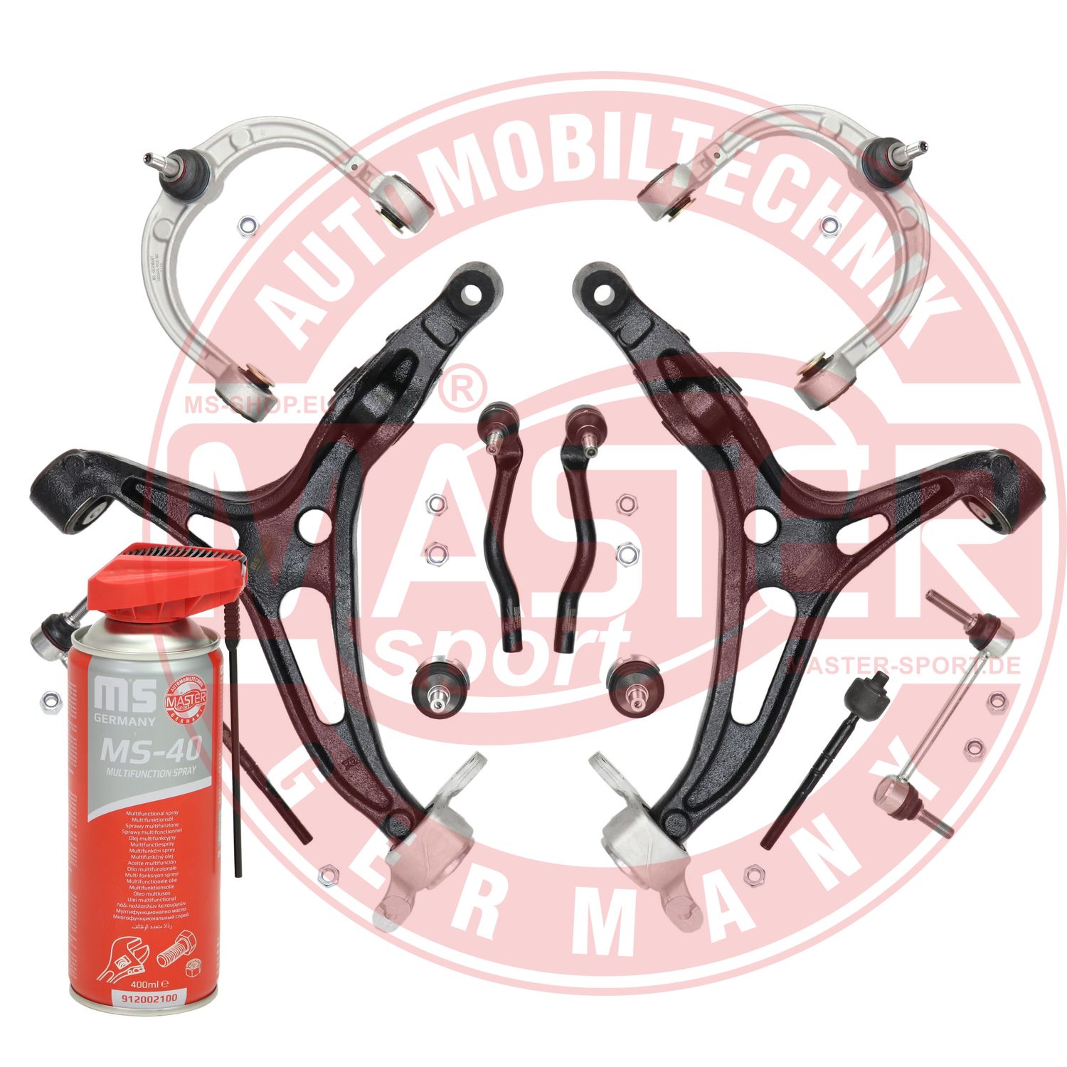 Control/Trailing Arm Kit, wheel suspension (37058/1-KIT-MSP)