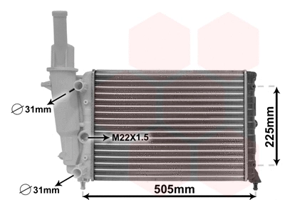 Radiator, engine cooling (17002138)