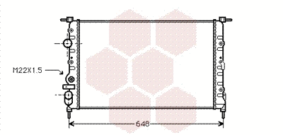 Radiator, engine cooling (43002198)
