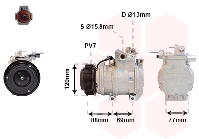 Compressor, air conditioning (8300K117)