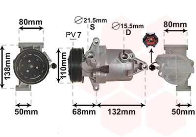 Compressor, air conditioning (1301K703)