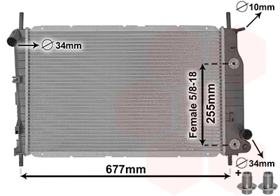Radiator, engine cooling (18002197)