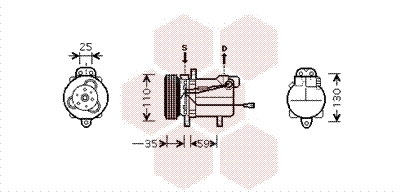 Compressor, air conditioning (5200K069)
