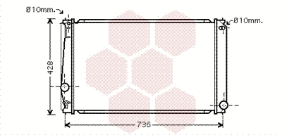 Radiator, engine cooling (53002419)
